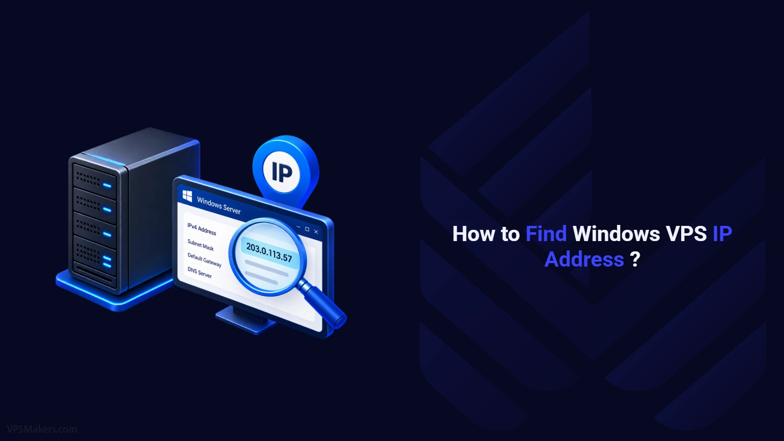 Find Windows VPS IP Address